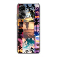 Силиконовый чехол с КАРТИНКАМИ лето для OPPO A78 (4G) (AlphaPrint) (Летний отпуск)