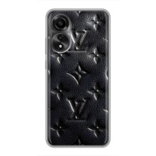 Текстурний Чохол Louis Vuitton для Оппо А78 (4G) – Чорний ЛВ