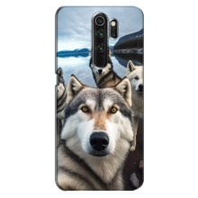 Чехол с Хаски для Oppo A9 (2020) - (AlphaPrint) (Селфи ХАски)