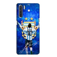 Чехлы для Oppo A91 (Leo чемпион) (AlphaPrint) (Месси сборная)