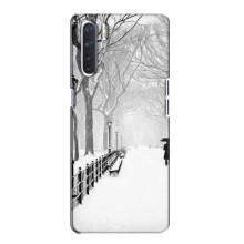 Чехлы на Новый Год Oppo A91 (Снегом замело)