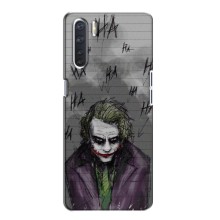 Чехлы с картинкой Джокера на Oppo A91 – Joker клоун