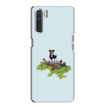 Чехлы с картинкой собаки Патрон для Oppo A91 (AlphaPrint) (Сапер Пес)