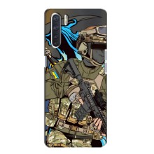 Чехлы с картинкой ЗСУ для Oppo A91 (AlphaPrint) (Воин ВСУ)