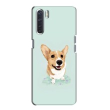 Чехлы с собаками для Oppo A91 (VPrint) (Корги)