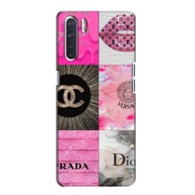 Чехол (Dior, Prada, YSL, Chanel) для Oppo A91 (Модница)