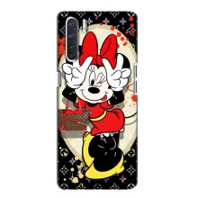 Чохол Disney Mouse Oppo A91 (PREMIUMPrint) – Мінні peace