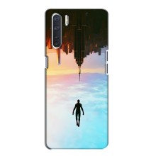 Чохол з людиною павуком для Oppo A91 - (AlphaPrint) (Людина павук)