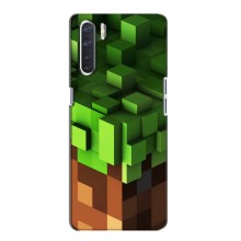 Чехол Майнкрафт на Oppo A91 (AlphaPrint) Minecraft (текстура Майнкрафт)