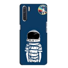 Чехол NASA для Oppo A91 (AlphaPrint) (Мальчик в шлеме)