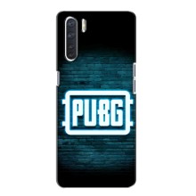 Чехол PUBG для Оппо А91 (AlphaPrint) (Лого PUBG)