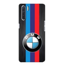 Чехол для Оппо А91 - с принтом БМВ (AlphaPrint) (Лого BMW)
