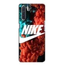 Чехол для Oppo A91 - с принтом Найк (AlphaPrint) (Дымчатый найк)