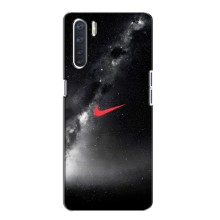Чехол для Oppo A91 - с принтом Найк (AlphaPrint) (Найк красный)
