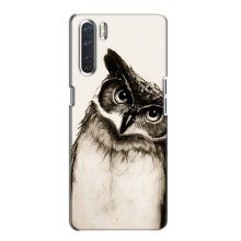Чехол с птицами на Oppo A91 (VPrint) (Сова)