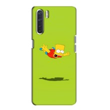 Чехол с Симпсонами для Oppo A91 (VPrint) (Барт Симпсон)