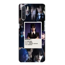 Чехлы Венсдей на Oppo A91 Уэнсдей (AlphaPrint) (коллаж Уэнздей)