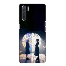 Чехлы Венсдей на Oppo A91 Уэнсдей (AlphaPrint) (Уэнздей и Инид)