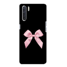 Чехол банты для Oppo A91 – Бант на черном