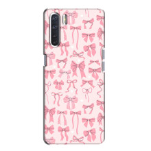 Чехол банты для Oppo A91 – Фон бантики