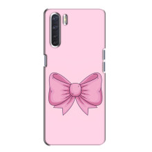 Чехол банты для Oppo A91 – Розовый бантик