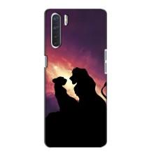 Чехол Король лев на Оппо А91 – Симба и Налу