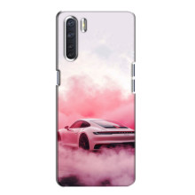 Чехол с авто Порше для Oppo A91 – Розовый Порше