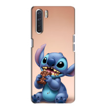 Чехол с рисунком Стич для Oppo A91 – Стич с шоколадом