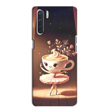 Чехол с мемом Тралалело тралала на Oppo A91 (Балерина капучина)