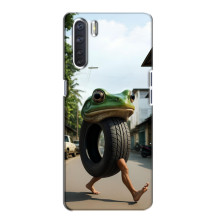 Чехол с мемами тралалело тралала для Oppo A91 – Бонека амбалабу