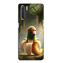 Чехол с мемами тралалело тралала для Oppo A91 – Шимпанзини бананини
