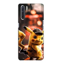 Чехол с Пикачу на Oppo A91 (Милый Пикачу)