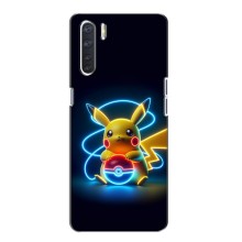Чехол с Пикачу на Oppo A91 (Покемон)