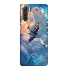 Чохол з принтом дракон Беззубик OPPO А91