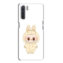 Чехол с принтом Лабубу для Oppo A91 – Бежевый Лабубу