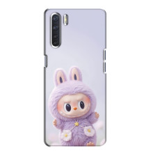 Чехол с принтом Лабубу для Oppo A91 – Фиолетовый Лабубу