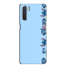 Чехол с принтом Стич на Oppo A91 (Стич фон)