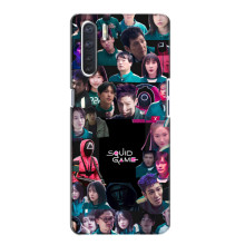 Чохол Гра в кальмара для Oppo A91 – Колаж гра кальмара