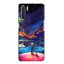 Космические Чехлы для Оппо А91 (VPrint) (Галактический вид)