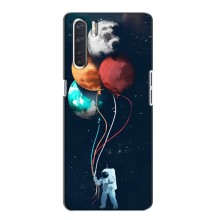 Космические Чехлы для Оппо А91 (VPrint) (Планеты шарики)