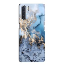 Мраморный чехол на Oppo A91 (VPrint) (Нежный мрамор)