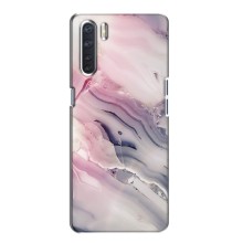 Мраморный чехол на Oppo A91 (VPrint) (Пурпурный Мрамор)