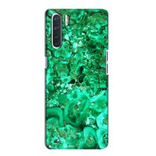 Мраморный чехол на Oppo A91 (VPrint) (Салатный Мрамор)