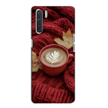 Чохол з унікальним дизайном 'Осінь з кавою' для Oppo A91 – Кава на ковдрі