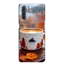 Чохол з унікальним дизайном 'Осінь з кавою' для Oppo A91 – Кава на природі