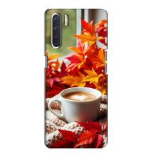 Чохол з унікальним дизайном 'Осінь з кавою' для Oppo A91