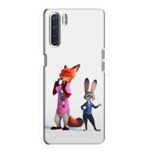 Силіконовий чохол з принтом Зоотрополіс для Oppo A91 – Джуді і Нік
