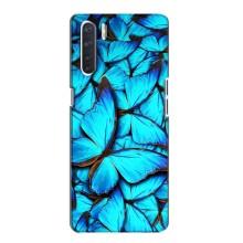 Силиконовый бампер с картинкой животных для Oppo A91 (Крылья бабочек)