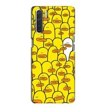 Силиконовый бампер с картинкой животных для Oppo A91 (Особенный)