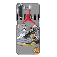 Силиконовый Чехол Nike Air Jordan на Оппо А91 (Air Jordan)